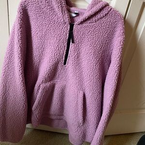 Lilac quarter zip Sherpa